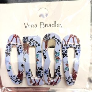 Vera Bradley holiday print hair clips barrettes